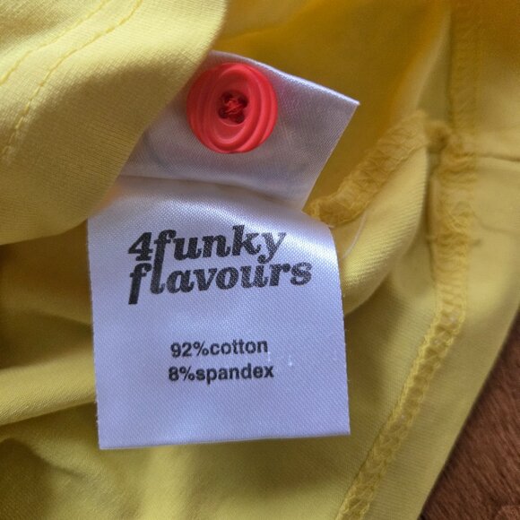 4 Funky flavours bright yellow sleeveless shirt size EU110-116 US 5-6 - Picture 7 of 9